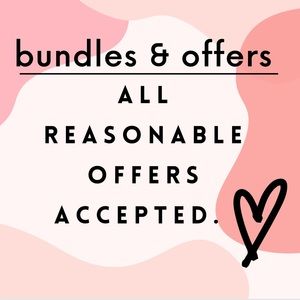 MAKE ME AN OFFER / ADD YOUR FAVES TO A BUNDLE